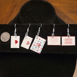 Valentine Love Letter Envelope Earrings